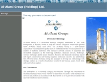 Tablet Screenshot of al-alamigroup.com